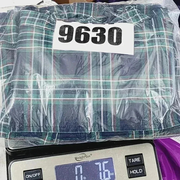 Talbots Plaid Button Up Mock Ruffle Long Sleeve Blouse Women's 22WP - Picture 8 of 8